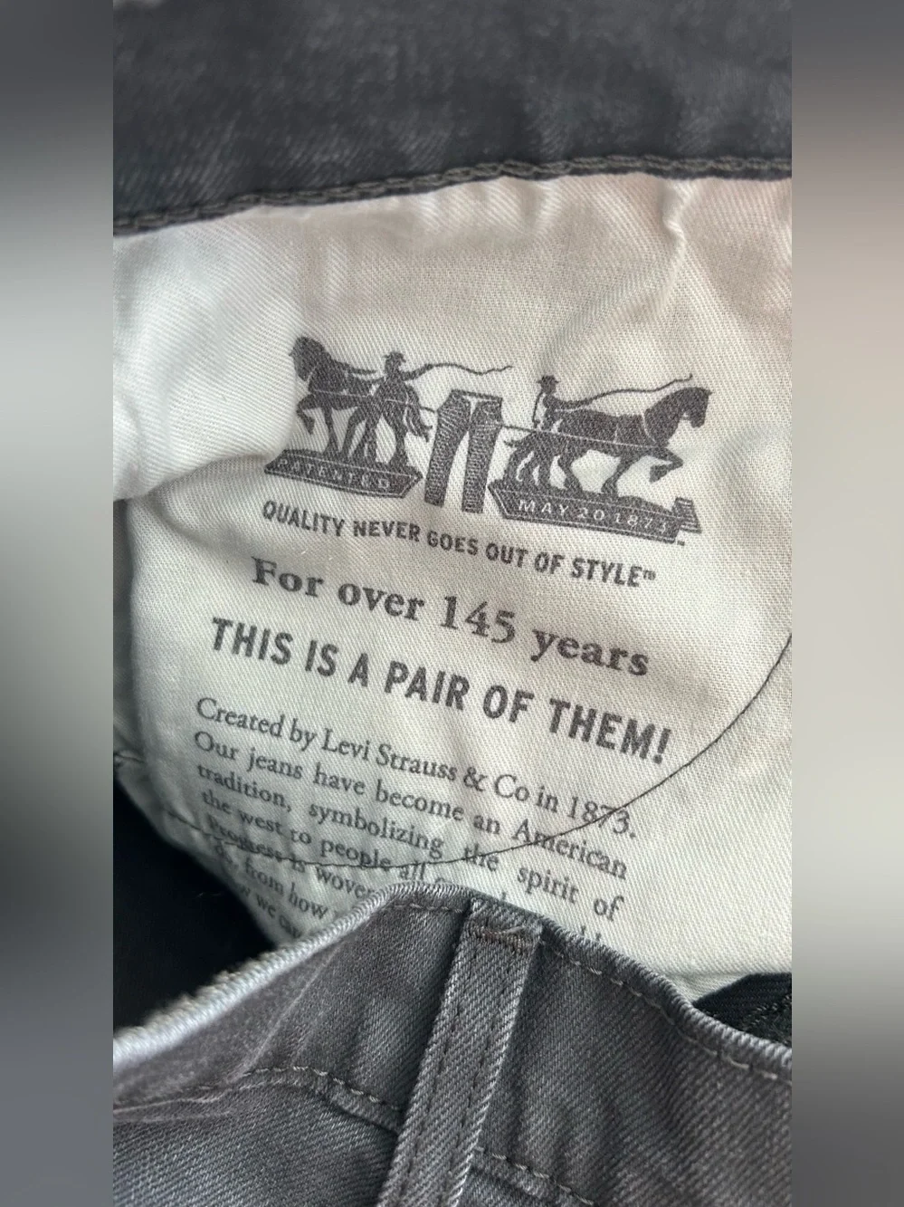 Levi's Straight Black Men's Jeans